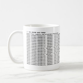 CANECA DE CAFE SQL SERVER日付形式MAG コーヒーマグカップ