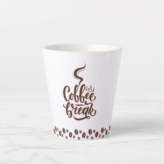 Caneca de latte Coffee break カフェラテマグ (正面)