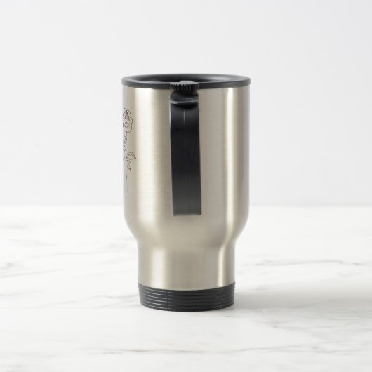 Caneca de viagem rosas トラベルマグ (ハンドル)