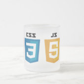 Caneca Desenvolvimento Web フロストグラスマグカップ (中央)