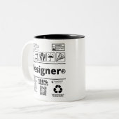 Caneca Designer ツートーンマグカップ (正面左)