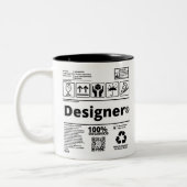 Caneca Designer ツートーンマグカップ (左)