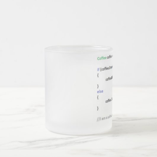 Caneca Developer フロストグラスマグカップ (中央)