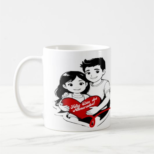 Caneca Dia dos Namorados コーヒーマグカップ (左)