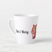 Caneca divertida don't worry be カフェラテマグ (左アングル)