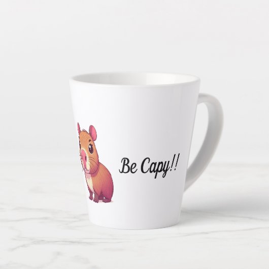 Caneca divertida don't worry be カフェラテマグ (右アングル)