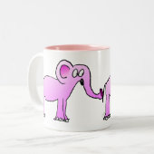 Caneca do Elefante Cor-de-Rosa ツートーンマグカップ (正面左)