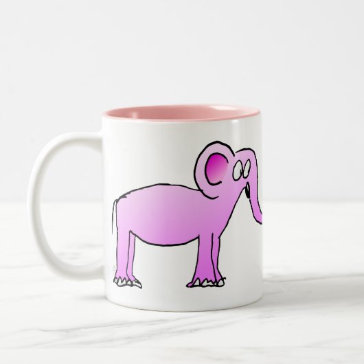 Caneca do Elefante Cor-de-Rosa ツートーンマグカップ (左)