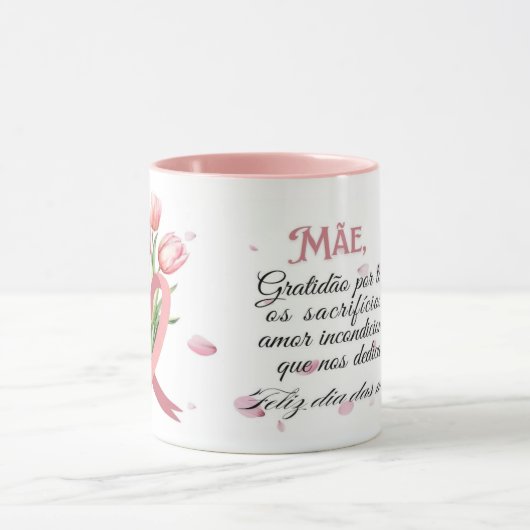 Caneca dois tons, dia das mães マグカップ (中央)