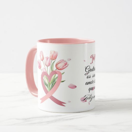  Caneca dois tons, dia das mães マグカップ (正面左)