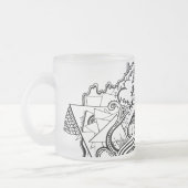 caneca doodle フロストグラスマグカップ (左)