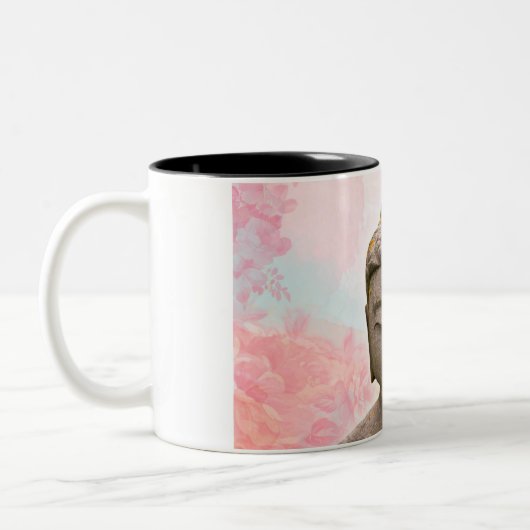 Caneca em dois tons com imagem do Buddha ツートーンマグカップ (左)