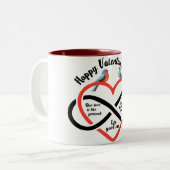 Caneca em dois tons, namorados  ツートーンマグカップ (正面左)