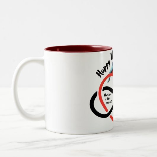 Caneca em dois tons, namorados  ツートーンマグカップ (左)