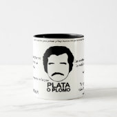 Caneca em Dois Tons Pablo Escobar Frases ツートーンマグカップ (中央)