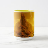 CANECA EM DOIS TONS - PAISAGEM OURO ツートーンマグカップ (中央)