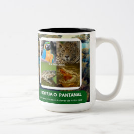Caneca em dois tons pantanal ツートーンマグカップ