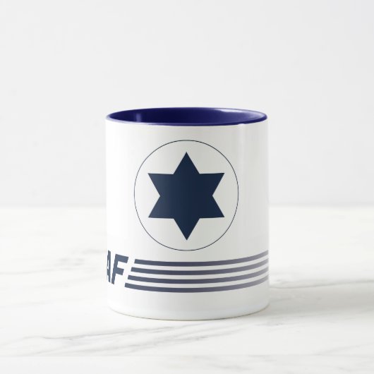 Caneca emblema IAF - ISRAELI AIR FORCE - Israel マグカップ (中央)