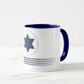 Caneca emblema IAF - ISRAELI AIR FORCE - Israel マグカップ (正面右)