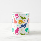 Caneca Estampada Com Gatos - Colorida  コーヒーマグカップ (中央)