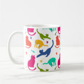 Caneca Estampada Com Gatos - Colorida  コーヒーマグカップ (左)