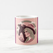 caneca estampada garota cowgirl  コーヒーマグカップ (中央)