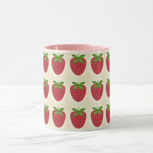caneca estampada morango マグカップ (中央)