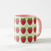 caneca estampada morango マグカップ (正面右)