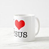 caneca EU AMO JESUS コーヒーマグカップ (正面右)