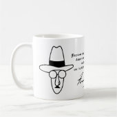 Caneca Fernando Pessoa - personalizável コーヒーマグカップ (左)