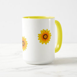 Caneca flor amarela fotografia autoral マグカップ