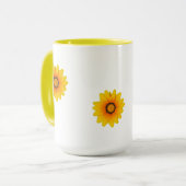 Caneca flor amarela fotografia autoral マグカップ (正面左)