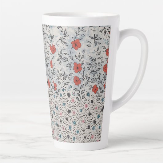 Caneca florais artístico カフェラテマグ (右)