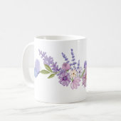 Caneca Flores e Borboletas コーヒーマグカップ (正面左)