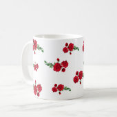 Caneca Florida Rosas コーヒーマグカップ (正面左)