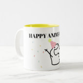 CANECA FLORK 幸せ ツートーンマグカップ (正面左)