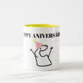 CANECA FLORK 幸せ ツートーンマグカップ (中央)