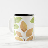 Caneca folhas ツートーンマグカップ (正面左)