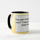 Caneca foto do pet gavinha laranja マグカップ (正面左)
