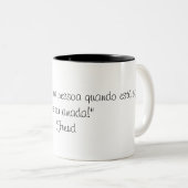 Caneca Frase de Freud ツートーンマグカップ (正面右)
