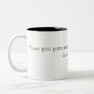 Caneca Frase de Freud ツートーンマグカップ