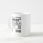 Caneca Gamer コーヒーマグカップ (正面左)