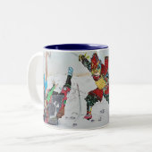 Caneca Ganseki Kai  Aikido  16 anos ツートーンマグカップ (正面左)