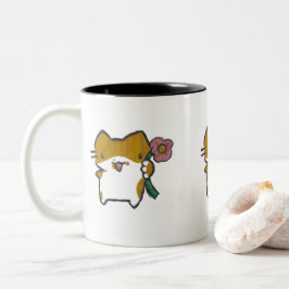 Caneca Gatinho ツートーンマグカップ