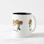 Caneca Gatinho ツートーンマグカップ (正面右)