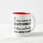 Caneca Gato Vermelho By PA ツートーンマグカップ (正面右)