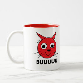 Caneca Gato Vermelho By PA ツートーンマグカップ