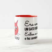 Caneca Gato Vermelho By PA ツートーンマグカップ (中央)