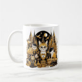 Caneca Gatos Hogwarts コーヒーマグカップ (左)