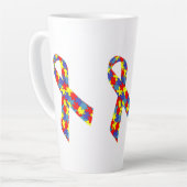 Caneca grande para café latte laço2 カフェラテマグ (左アングル)